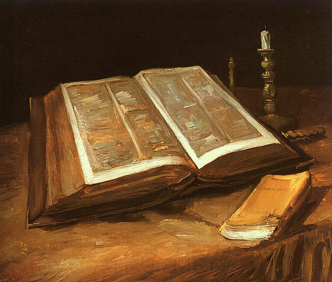 Vincent Van Gogh Still Life with Bible Germany oil painting art